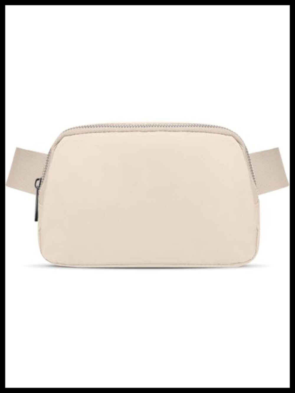 Nylon Fanny Pack Crossbody Belt Bag 5 Compartments Adjustable Strap